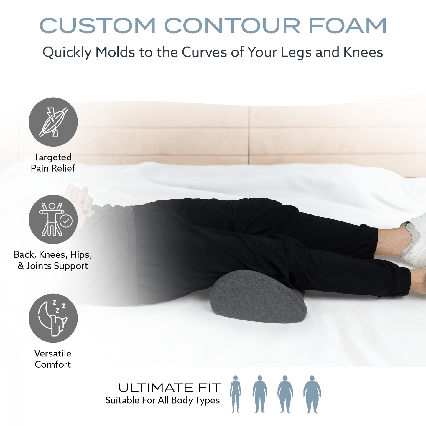 PT Pro Neck and Knee Combo Pillows – Ergonomic Support for Enhanced Sleep Comfort