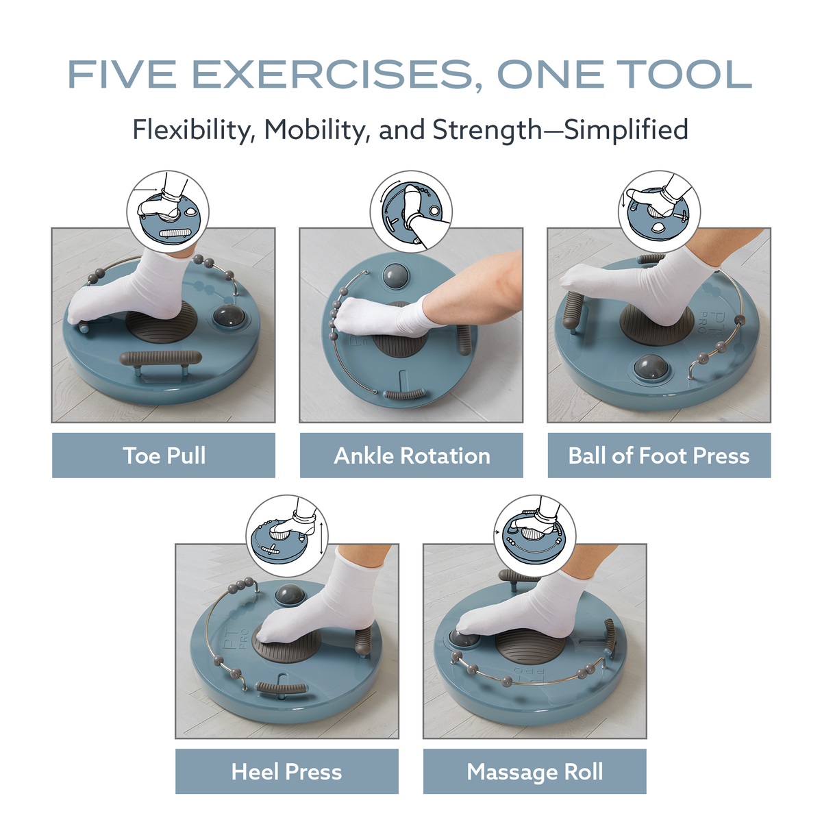 PT Pro Foot Trainer - Plantar Fasciitis Relief & Strengthening Tool